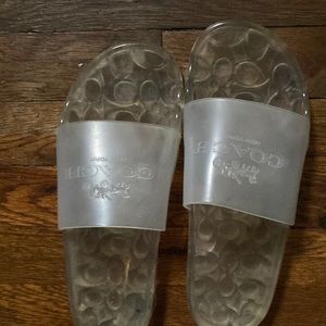 Coach Ulyssa rubber slides size 10 women